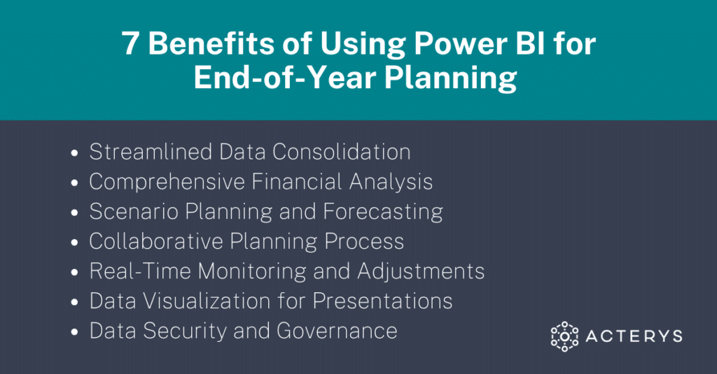 7 Benefits of Using Power BI for End-of-Year Planning 