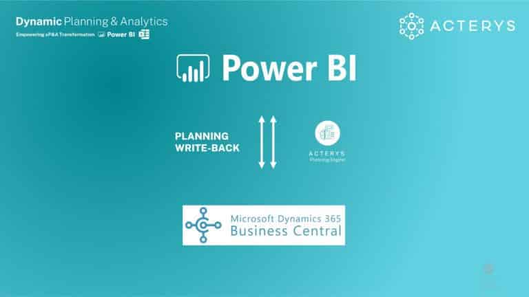 Workforce Planning with Power BI | Acterys Visual Planning App