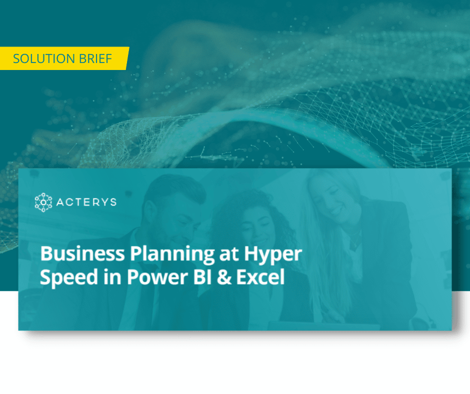 Business Planning At Hyper Speed In Power BI Excel 1 1