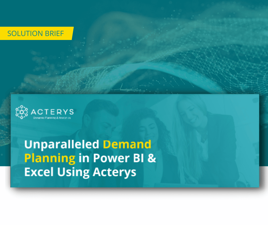 Unparalleled Demand Planning In Power BI Excel Using Acterys 1