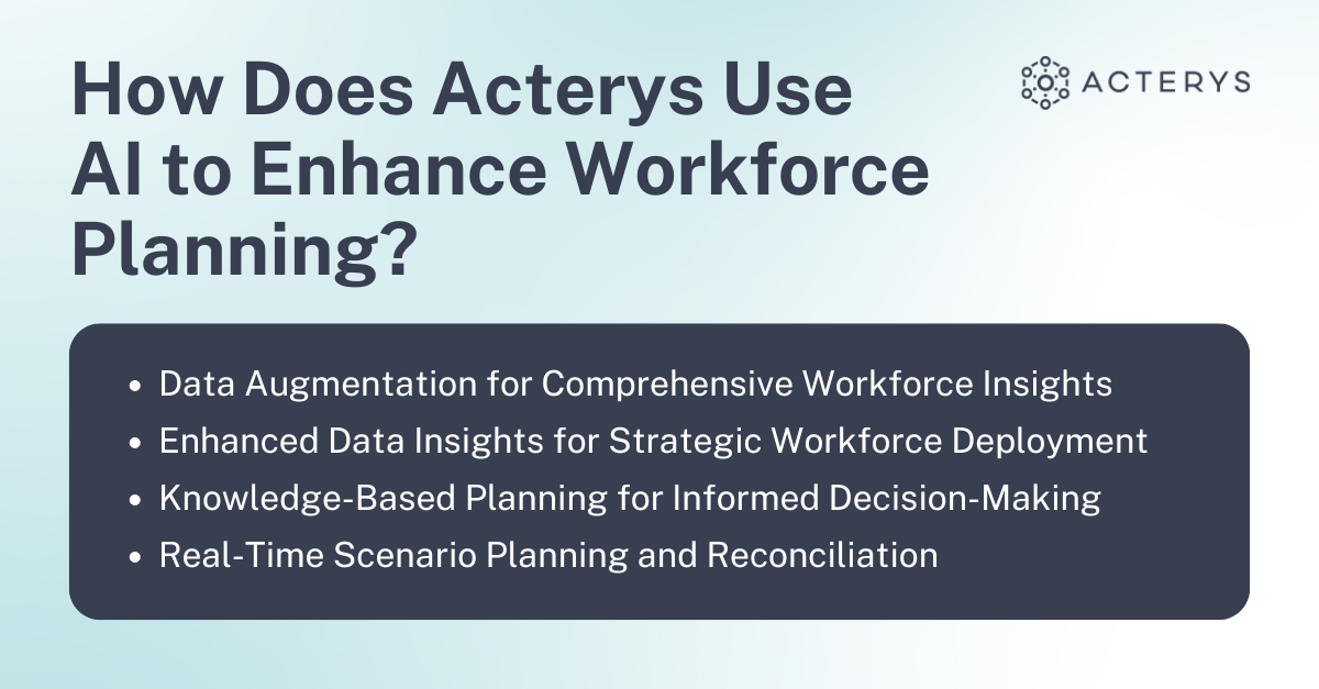 How Acterys Uses AI to Enhance Workforce Planning