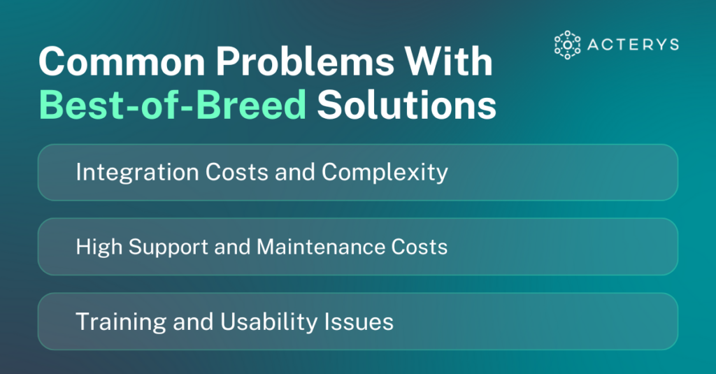 Common Problems With Best-of-Breed Solutions
